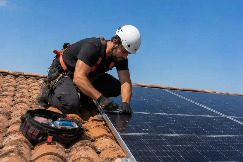 Maintenance et monitoring de panneaux solaires à Marcenais