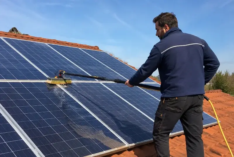 Nettoyage et entretien de panneaux solaires à Marcenais